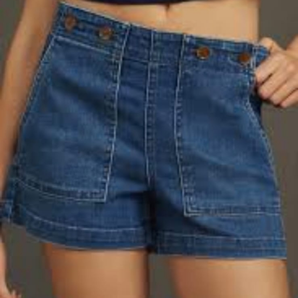 Pilcro Jean Shorts High-Waisted - Picture 2 of 5